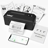 Labeer Bluetooth Thermal Label Printer, 4x6 Wireless Label Sticker Printer for Small Business,Printer+20 Pieces Thermal Paper