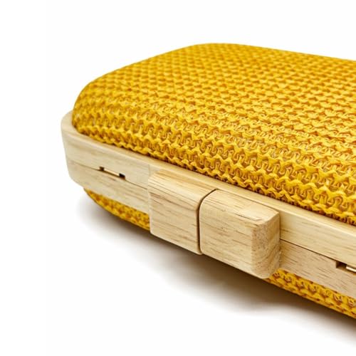 Image of Women Straw Clutch Purse Handwoven Summer Evening Bag Beach Straw Handbag Wedding Party Clutch Bag Wicker Purse