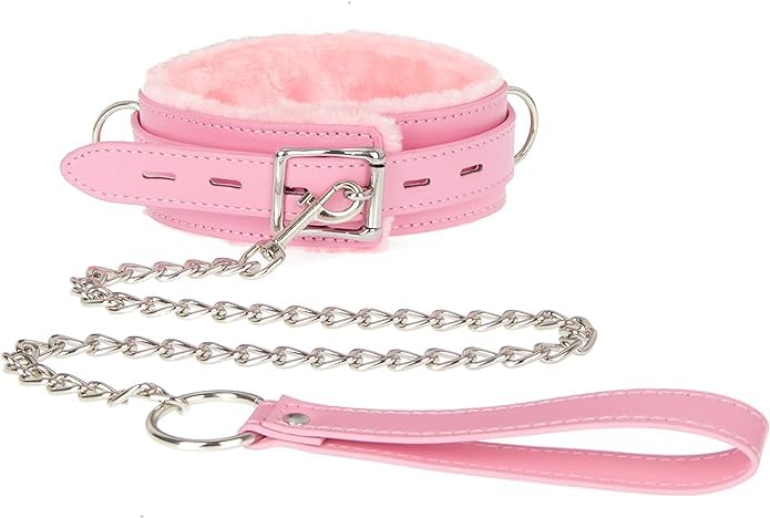 Collier ras du cou en cuir rose réglable, le cadeau idéal pour femme
