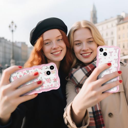 Coque iPhone 11 fleur rose étui transparent esthétique en TPU fin - 7