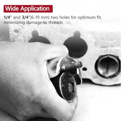 Image of LCGP Stud Extrator Tool, Stud Remover Fit for 1 /4 inch to 3 /4 inch (6 to 19mm), Ideal Stud Extractor for Broken, Seized Nuts, Grip Damaged Bolts