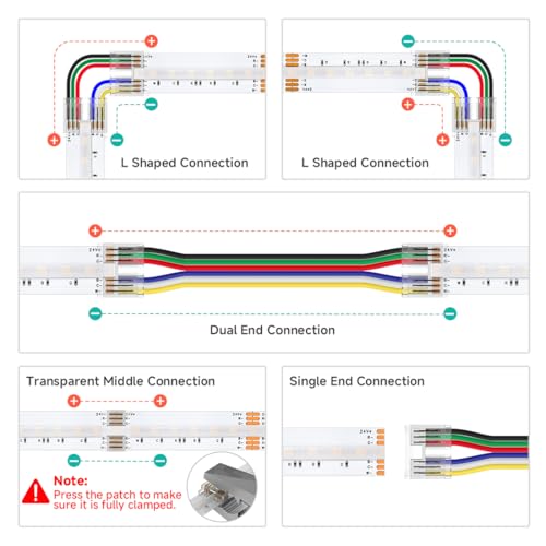 Tira LED RGB con cambio de color y temperatura ajustable 16.4FT miniatura 5
