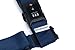 Brookstone Luggage Strap - 2-in-1 Cross Luggage Suitcase Belt with Buckle and TSA-Approved Keyless 3-Digit Combination Lock, Blue