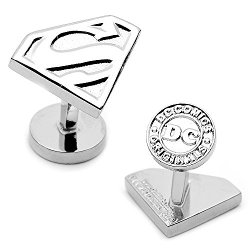 Silver Superman Shield Cufflinks