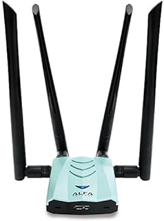 Alfa AC1900 WiFi Adapter - 1900 Mbps 802.11ac Long-Range Dual Band USB 3.0 Wi-Fi Network Adapter w/4x 5dBi External Dual-Band Antennas
