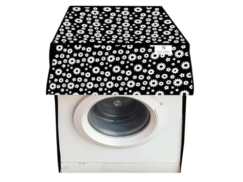 Image of Front Load Fully Automatic Washing Machine Cover for 8.5kg to 10kg | Waterproof & Dustproof Polyester Cover with Zip Closure | Suitable with Samsung, IFB, LG, Bosch & More (67 x 67 x 87 cm)