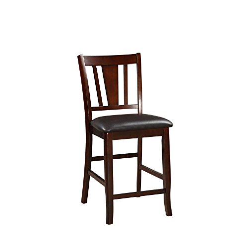 Benjara Wooden High Chair, Set Of 2, Brown/Black