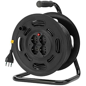 VIMAR 0P32733 Avvolgicavo 2P+T 16A 230V~ con Disgiuntore Termico di Protezione, Multicolore