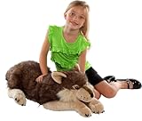 Wild Republic 82332 - Floppies, Wolf, 76 cm - Kuscheltier aus Plüsch, 30', ['Gray', 'Brown', 'White']