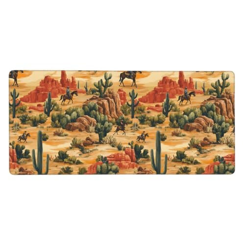 Tapis de souris de jeu Cowboy pour éliminer les glissements de clavier sur le bureau