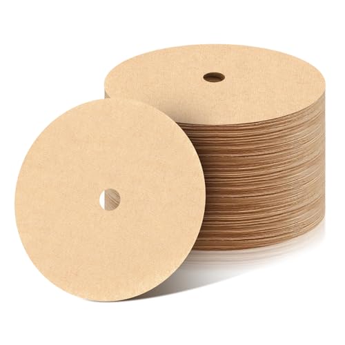 300Pcs Percolator Coffee Filters, 3.5in Disc Coffee Filters, Natural Unbleached Filter Coffee...