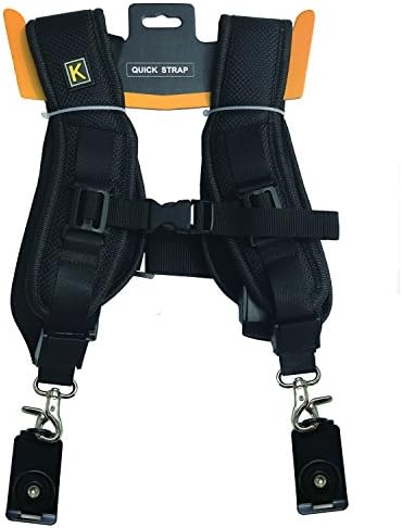 Top819 Trade Quick Release Dual Camera Shoulder Strap Harness Shoulder Strap Belts for Digital Nikon Camera,Ergonomic Design Curved Nylon