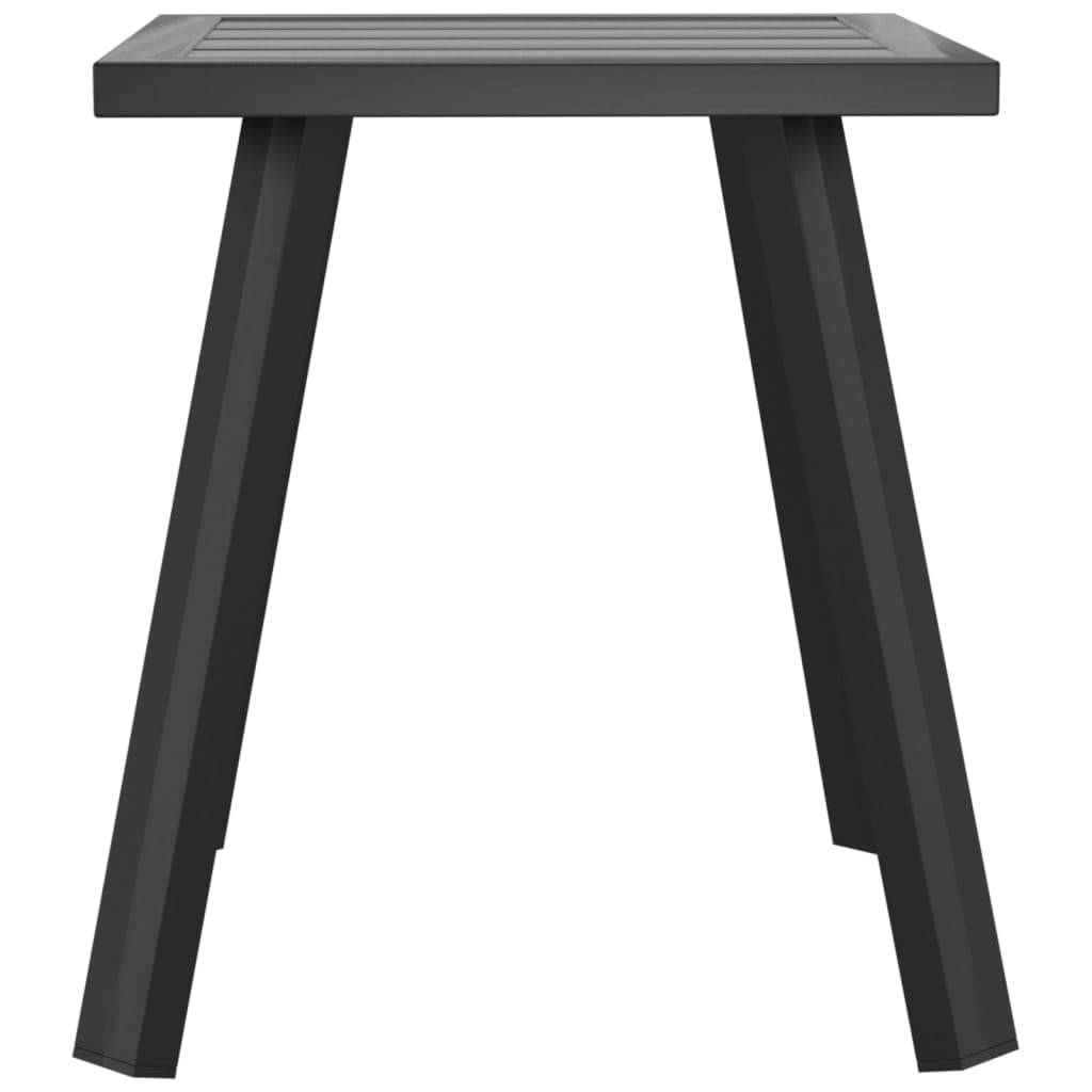 Set di mobili da giardino, tavolo da giardino, antracite, 34 x 34 x 38 cm, in acciaio per giardino, terrazza, esterno, balcone