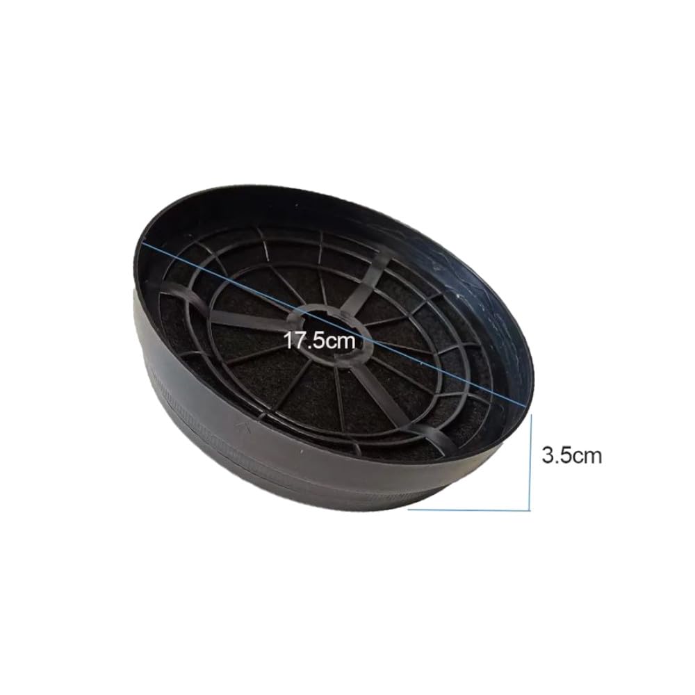 6x Trade-Shop Aktivkohle-Filter 175mm x 35mm kompatibel mit Hanseatic CF110 K10001 812120 4016572013856, kompatibel mit KKT Kolbe K122 K606