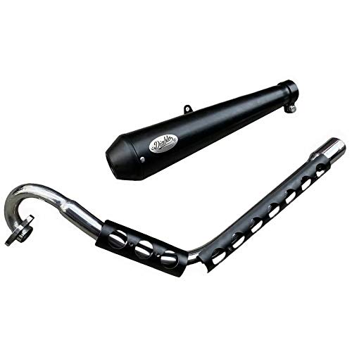 Diabolus z_n^[JuCT125pubNN}t[ CT12 Diablo Custom Works Black/Chrome End Tube For CT125