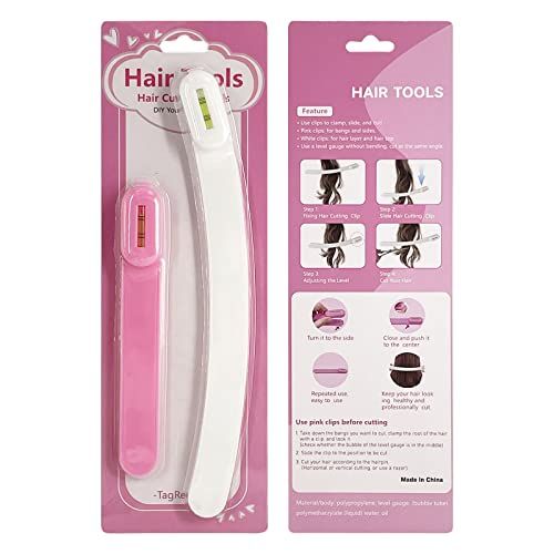 Hair Cutting Tool - More Teeth for Better Grip for Fine, Thin Hair, DIY Your Own Hair with Hair Cutting Clips, Professional Hair Cutting Tool for Any Hair, Hair Cutting Tools for Women Pink(2 Pack)