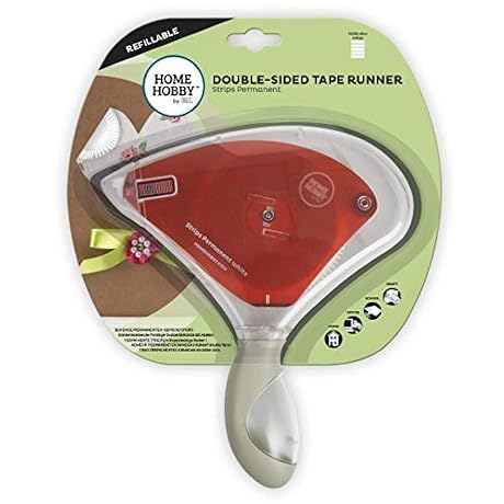 Scrapbook Adhesives by 3L 2000 3L Scrapbook Adhesives E-Z Runner Grand Permanent Refillable Adhesive Dispenser, 150 Feet (02000) , Red