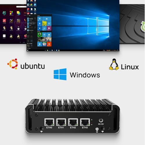 Image of Firewall Appliance 2.5Gbe Intel Celeron N5095 Quad Core, 4*Intel I225-V LAN Fanless Mini PC 8G DDR4 128G M.2 NVMe Support PFSENSE Router /AES-NI /OPNsense