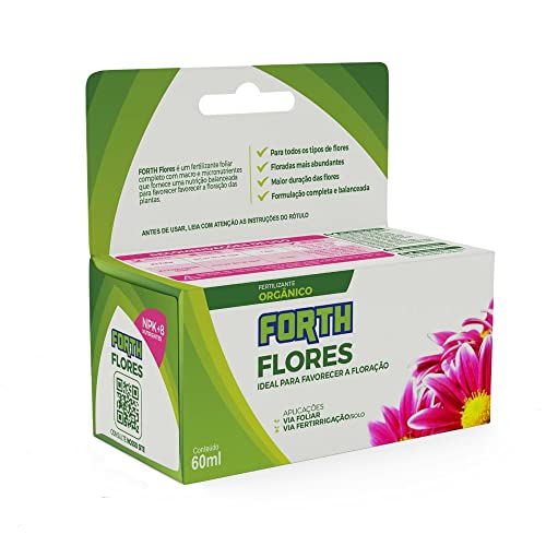 Adubo Forth Flores, Fertilizante Orgânico Concentrado, Floração, NPK (Nitrogênio, Fósforo, Potássio)
