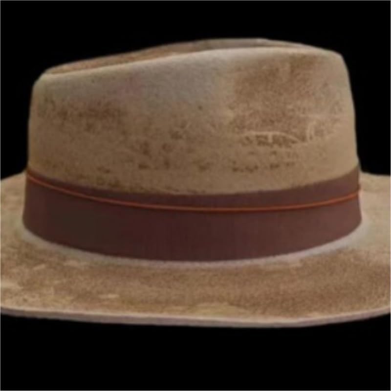 Outdoor Sun Shading Woolen Jazz Hats Felt Khaki Retro Men's