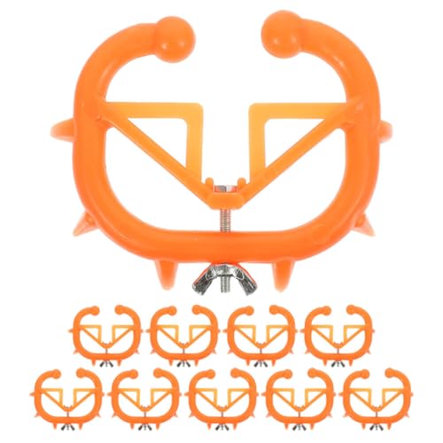 IWOWHERO 10 Pack Cattle Weaning Tool Portable Calf Nose Clip for Livestock Farming Easy to Clean