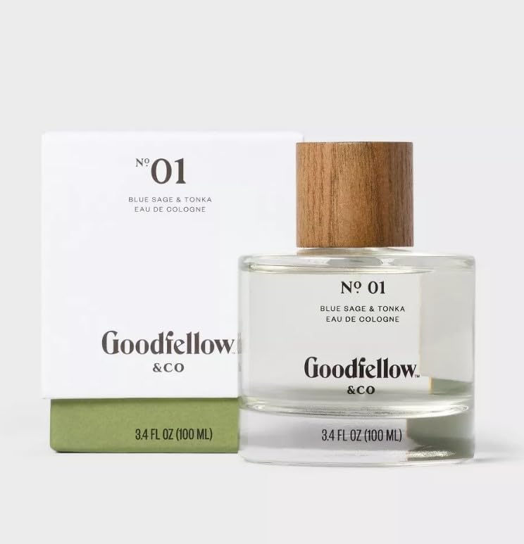 No.1 Blue Sage & Tonka Men's Cologne - 3.4 fl oz - Goodfellow & Co (1pack)