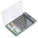 Produktbild LUX-TOOLS Steinbohrer-Satz, 8-teilig | Hammerbohrer-Set in Kassette inkl. 8 Schlagbohrern aus gehärtetem Stahl mit Hartmetall-Spitze und Rundschaft