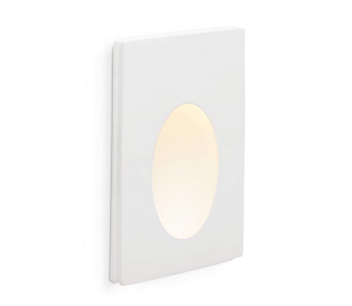 Faro Barcelona 63281 - PLAS Empotrable blanco oval