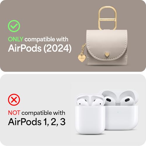 Image of Spigen Cyrill Mini Bag for Airpods 4 (2024) Case Cover - Dark Beige