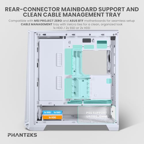 Image of PHANTEKS Eclipse G400A Tempered Glass ATX MID-Tower Computer CASE - White