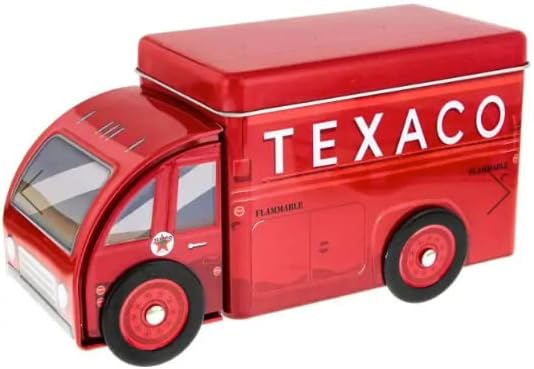 TEXACO Truck Embossed Tin Storage Container Vintage Style [Parallel Import]