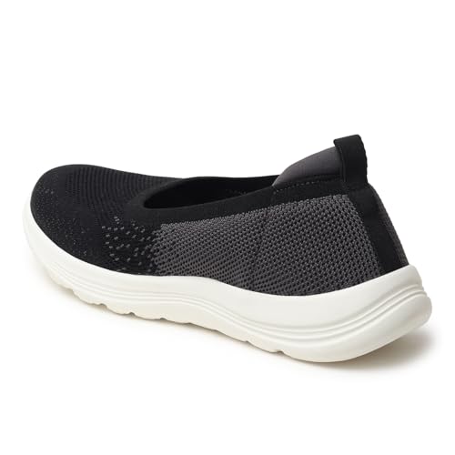 Image of YOHO Knitted Slip-Ons for Women | Lightweight, Stylish & Casual Without Lace Sneakers for Woman | Extra Soft Insole & Shock Absorbing, Walking Loafer Shoes for Ladies SOS-113
