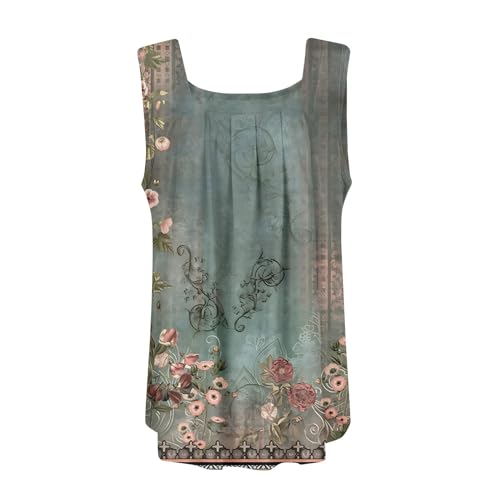 Spring Summer Plus Size Dressy Tank Tops for Women 2025 Womens Workout Floral Boho Beach Sleeveless Shirts Blouses