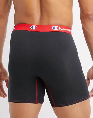 Champion Men's Everyday Cotton Stretch Boxer Briefs, 3-Pack - image 3
