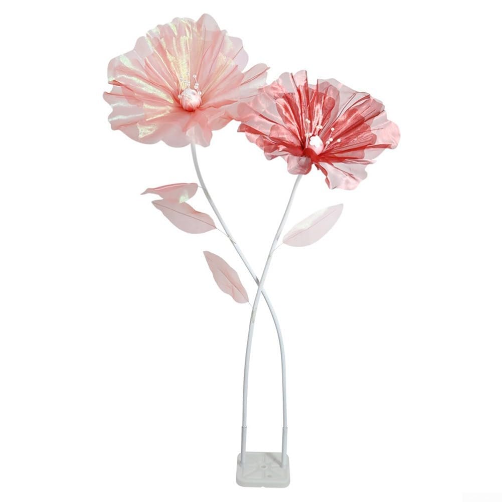 Seidenblume Hortensie mit Stiel 150cm für Vase(Red and Pink Suit) | 50cm Blütenkopf, leuchtende Farben, für ideal als Blickfang, für Brauttisch, zeremonieller Hintergrund