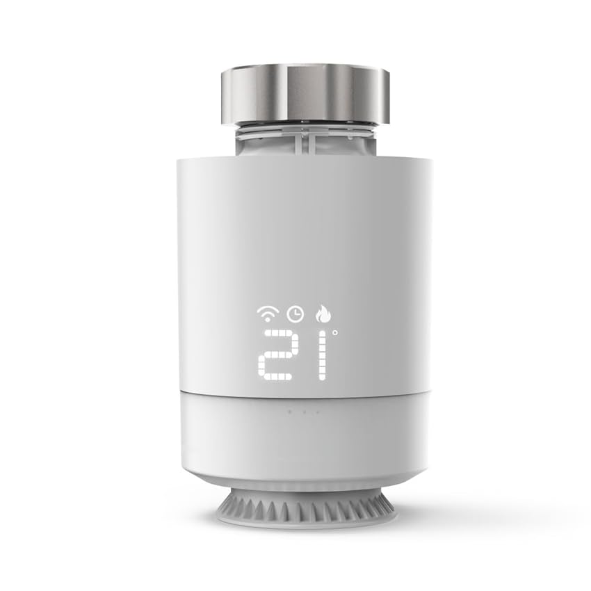 Hama Smartes Termostato per radiatore (estensione per controllo del riscaldamento Wi-Fi, regolatore di riscaldamento Smart Home per tutte le valvole, termostato programmabile, riscaldamento