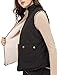 NE PEOPLE Women’s Quilted Vest – Reversible Lightweight Sleeveless Full Zip Up Faux Fur Lining Gilet Jacket with Pockets
