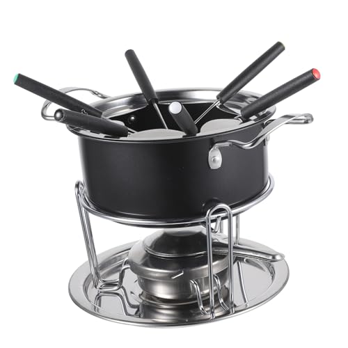 Zerodeko 1 Juego De Olla para Horno De Chocolate Fondue De Queso Fondue De Chocolate Antiadherente Taza para Fundir Chocolate Utensilios para Fondue para Fondue De Chocolate