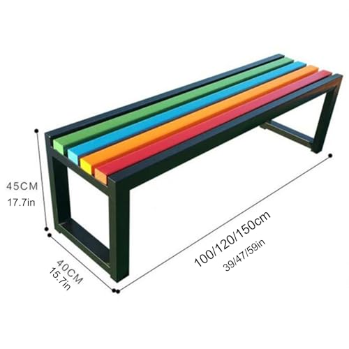 Muebles de exterior rectangulares con diseño de listones premium 5