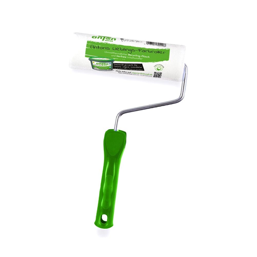 Anton Colors | Premium Kalkfarbe |Beschützende Engel (sanftes natürliches Kreideweiss) | deckt beim 1. Anstrich | Wohngesund & Atmungsaktiv | 35-45m² | 7 Kg + BIO-PROFI MALER ROLLER GRATIS