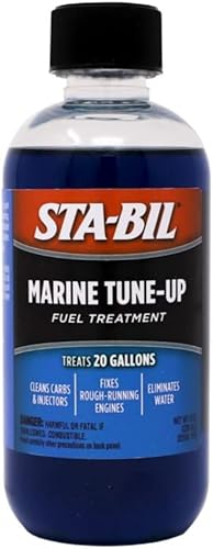 STA-BIL Marine Tune-Up - Tratamiento de combustible  Limpia carburadores e inyectores  Repara motores de funcionamiento áspero  Elimina el agua