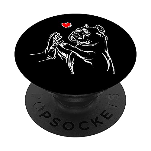 4_American Bully Love Cute Pitbull Dog Mom Funny Girls PopSockets