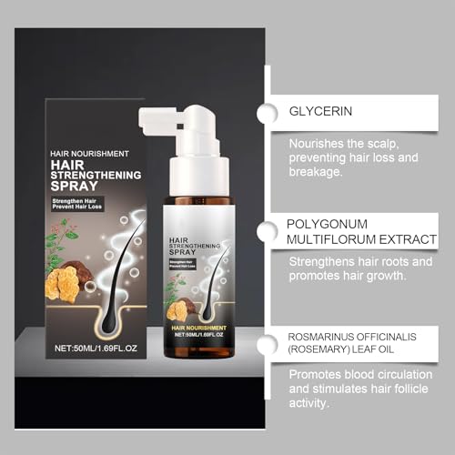 Spray fortalecedor de cabello con aceite de jengibre 1.69 oz miniatura 4