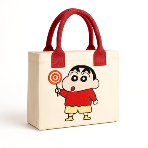 Image of Kids Lunch Bag | Cute & Stylish Embroidery Mini Tiffin Bag for Boys & Girls | Cute Cotton Cartoon Design I Picnic Tuition School, Preschool & Playschool | Gift for Birthday
