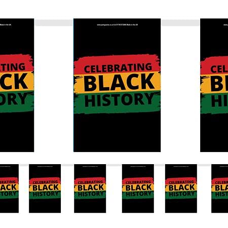 Black History Paper Bunting 2.4m x 5 Lengths