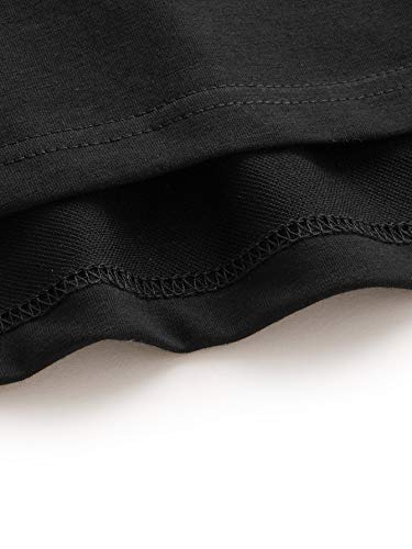 SweatyRocks Women's 3/4 Sleeve Mock Neck Basic Loose T-Shirt Elegant Top4