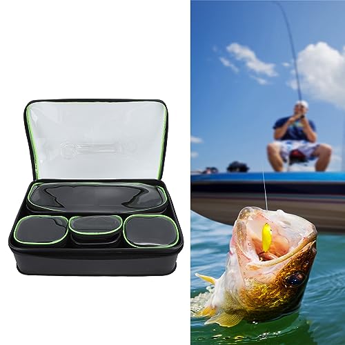 Waterproof Fishing Tackle Box, Large Capacity Lightweight Thickened EVA Tackle Storage for Anglers Travel Hiking Outdoor Adventures - Image 4