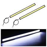 デイライト バーライト、パネルライトイルミ、LEDデイライト、 12V 爆光 薄型4ミリ 、 高輝度 、 防水グレード 、ドライビングライト 汎用、ドライビング昼間走行ランプ、軽量強力両面テープ貼り付け、（白色光）2個入