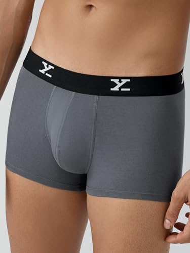 Image of XYXX Men's CloudSoft Micro Modal Trunks| Snug Fit, 4-Way Stretch, Anti-Roll & No-Marks Waistband Underwear for Men Combo (Pack of 5)