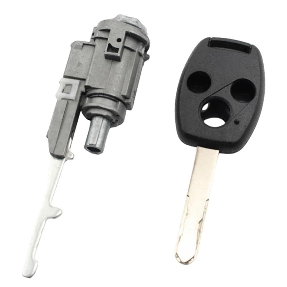 Zhjlut One Color Car Lock Cylinder Compatible With Accord For Fit For Crv 2003-2011 Car Ignition Lock Cylinder Barrel Auto Lock Cylinder With 1Pcs Key(3Button)